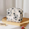 Retro Flower Cosmetic Bag - DippedShop Wholesale - #9699