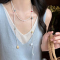 Shell Beaded Beach Necklace - DippedShop Wholesale - #4099