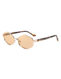Geometric metal frame sunglasses - DippedShop Wholesale - #0355