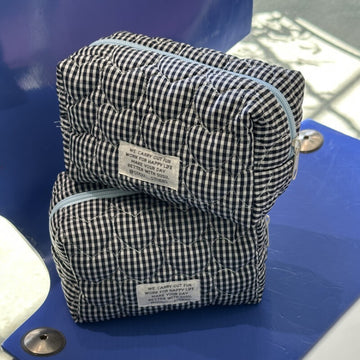 Cute Heart Plaid Travel Cosmetic Organizer DP25C573