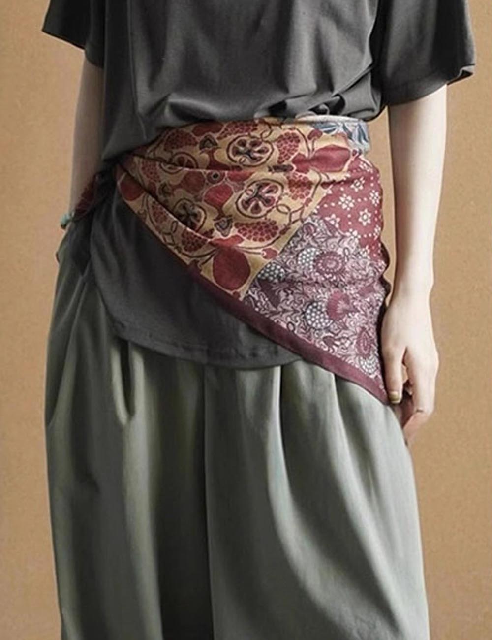 Retro Paisley Silk Scarf - DippedShop Wholesale - #5411
