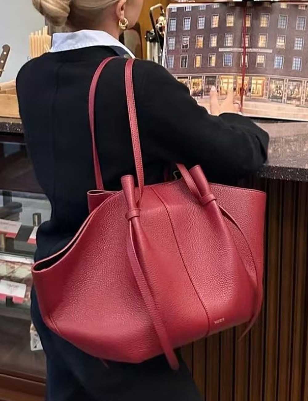 Minimalist Solid Color Large Capacity Tote Bag DP25F709