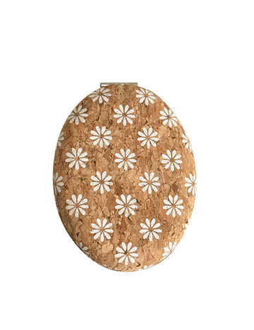 Vintage Floral Print Foldable Makeup Mirror DP25E958