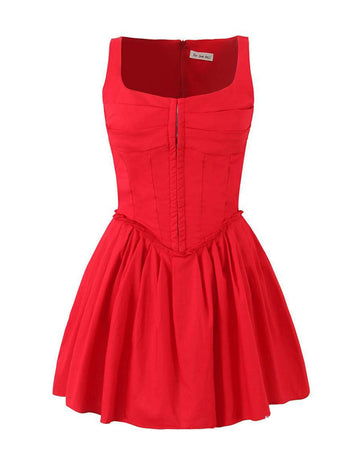 Solid Color Sexy Straps A-Line Dress DP25C971