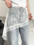 Fashion Lace Cover up Tie Side Sheer Wrap MK2BW6W1SL10