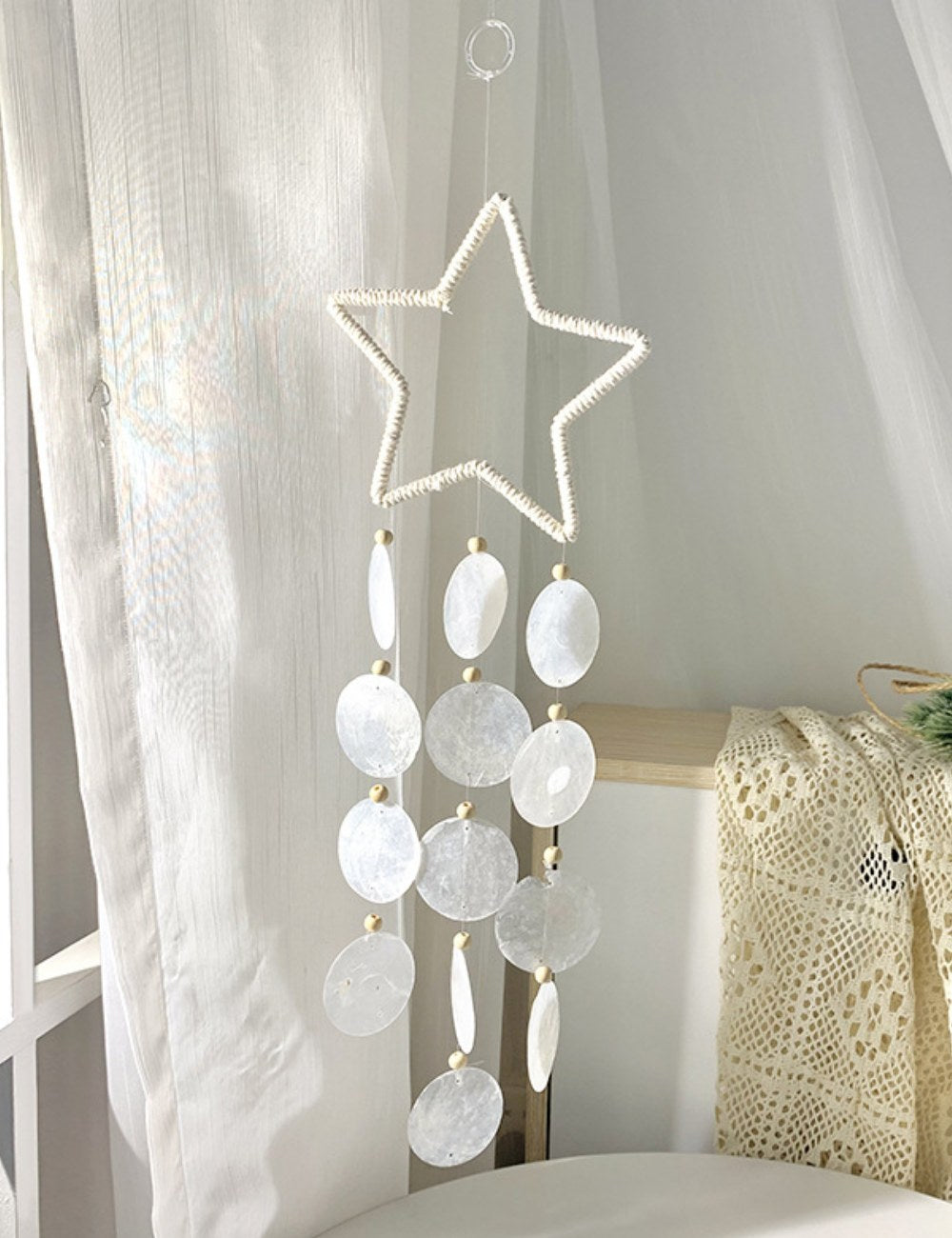 2+Simple Star Shell Suncatcher Hangings DPH1913