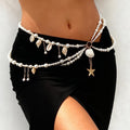 Beach Shell Starfish Layered Link Waist Chain 8ZA6JBC100T