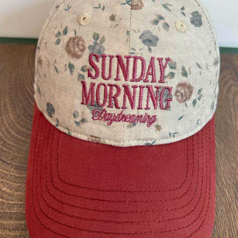 Fashion Floral Print Letter Embroidery Baseball Cap MK2BW6W6HAT86
