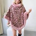 Plaid Faux Fur Poncho Cape - DippedShop Wholesale - #2579