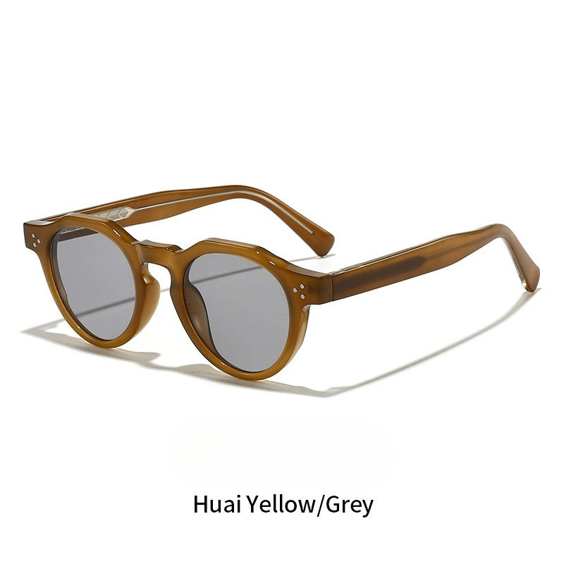 Retro Round Polarized Sunglasses - DippedShop Wholesale - #4179