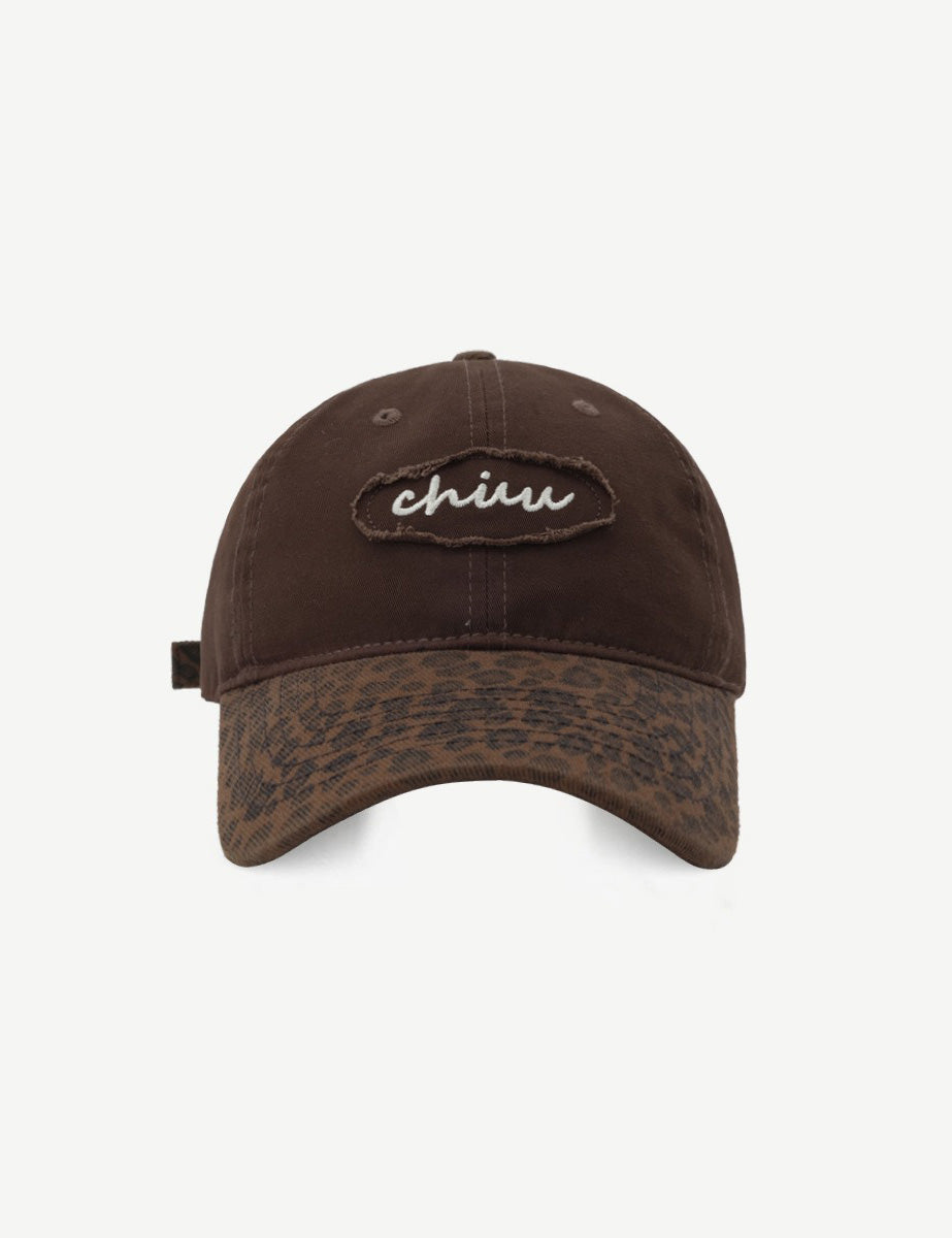 Leopard Splicing Letter Embroidered Baseball Caps DP25D653
