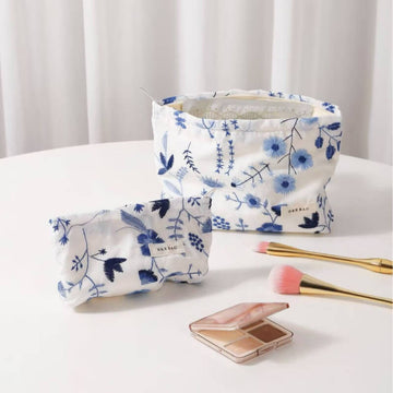 Minimalist Portable Floral Print Makeup Bag DP25C590
