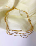 Minimalist Layered Gold Necklace - DippedShop Wholesale - #9891
