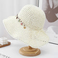 Solid Straw Sun Hat - DippedShop Wholesale - #6419