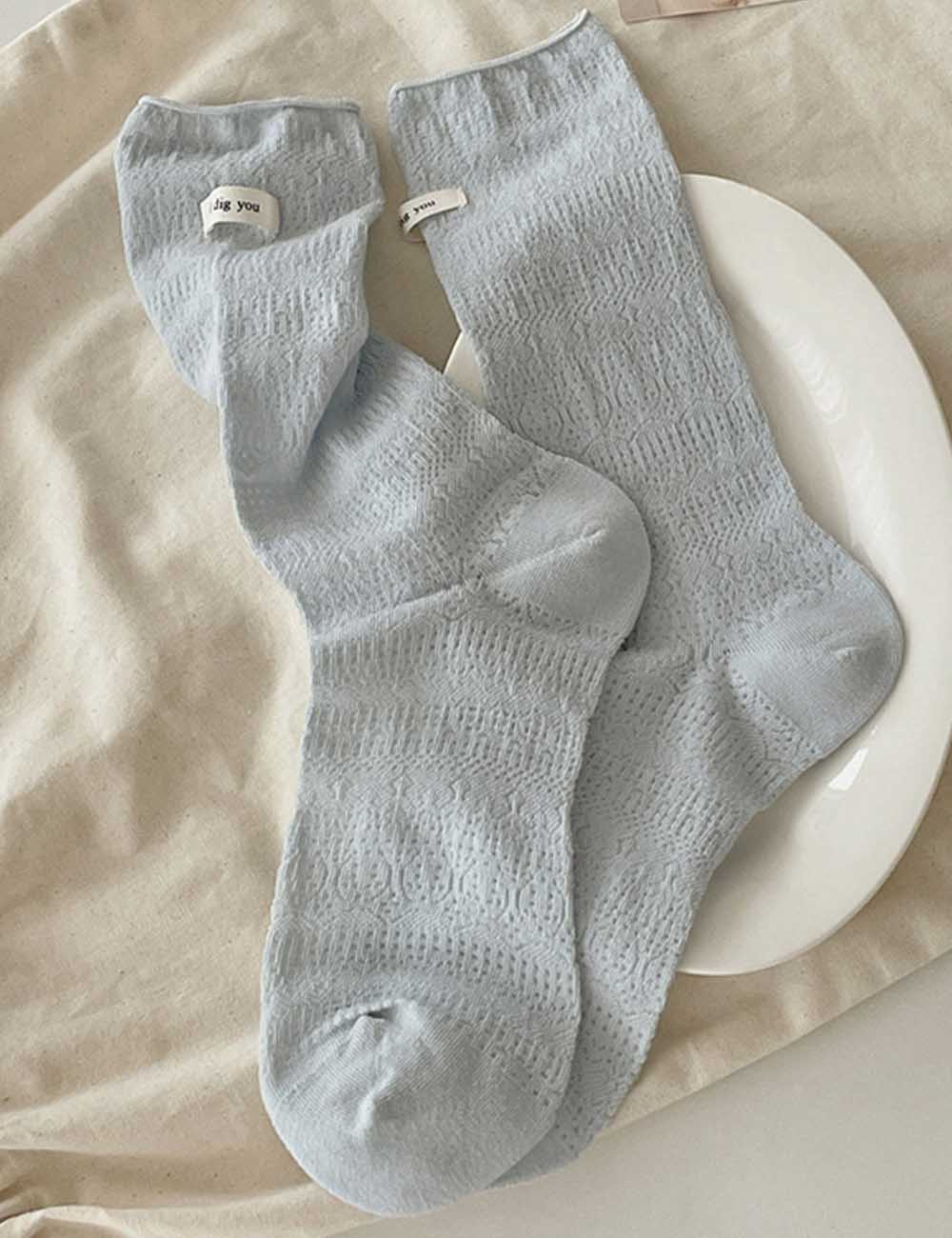 Minimalist Solid Crew Socks - DippedShop Wholesale - #6515