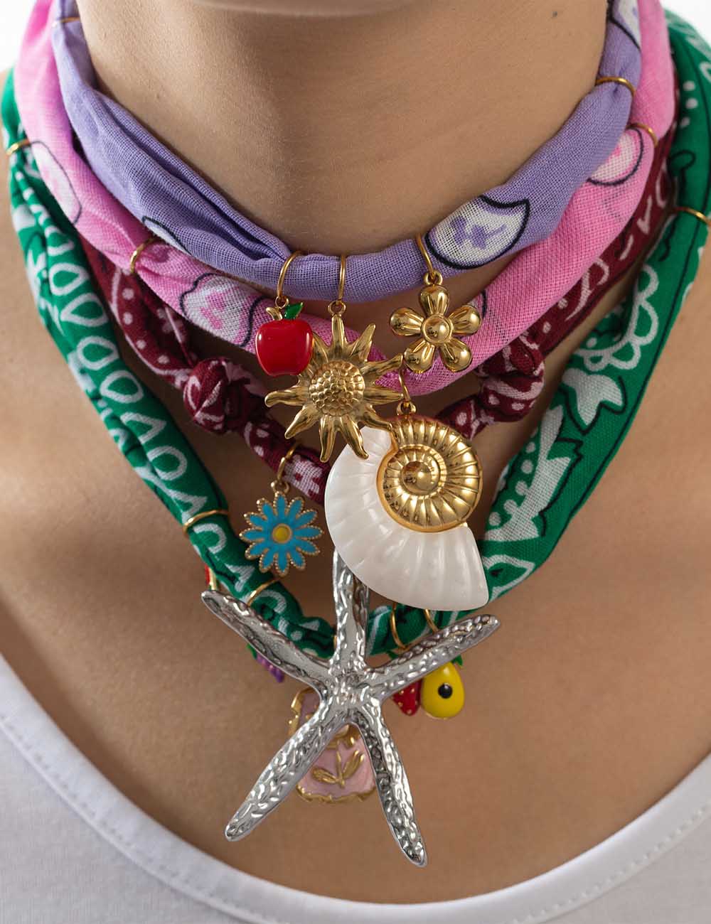 Trendy Ocean Style Pendant Scarf Necklace DP25E820