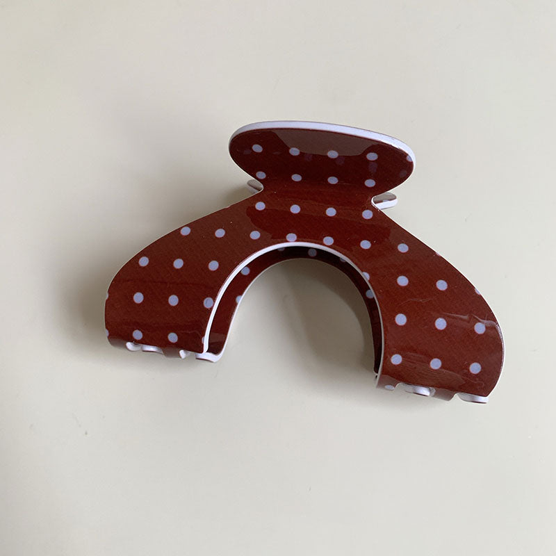 Minimalist Polka Dots Acrylic Hair Claw DP25F992