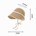 Lace Ribbon Beach Hat - DippedShop Wholesale - #2931