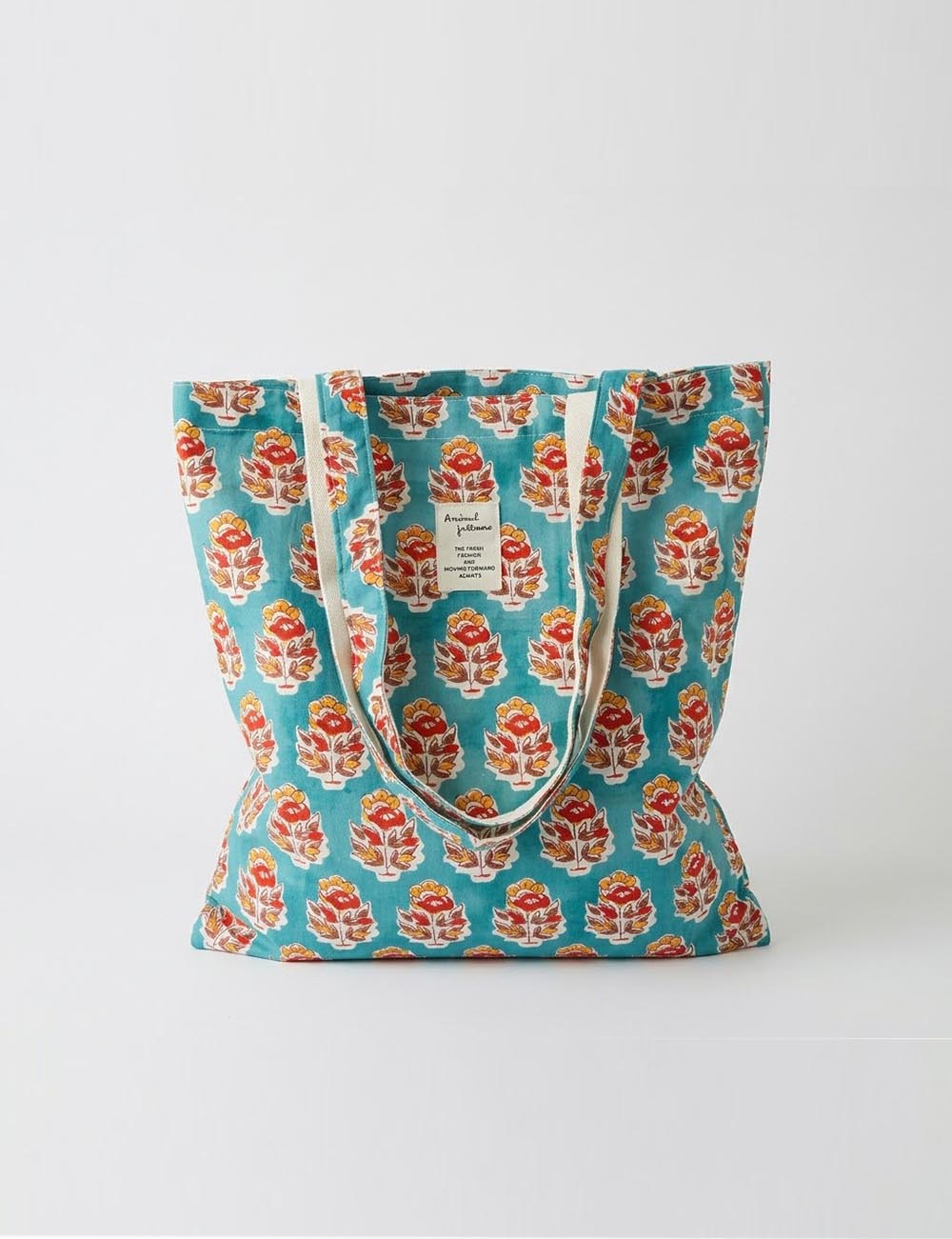 Flower Color Block Tote Bag - DippedShop Wholesale - #3475