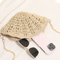 Shell Shaped Woven Crossbody Bag - DippedShop Wholesale - #6339