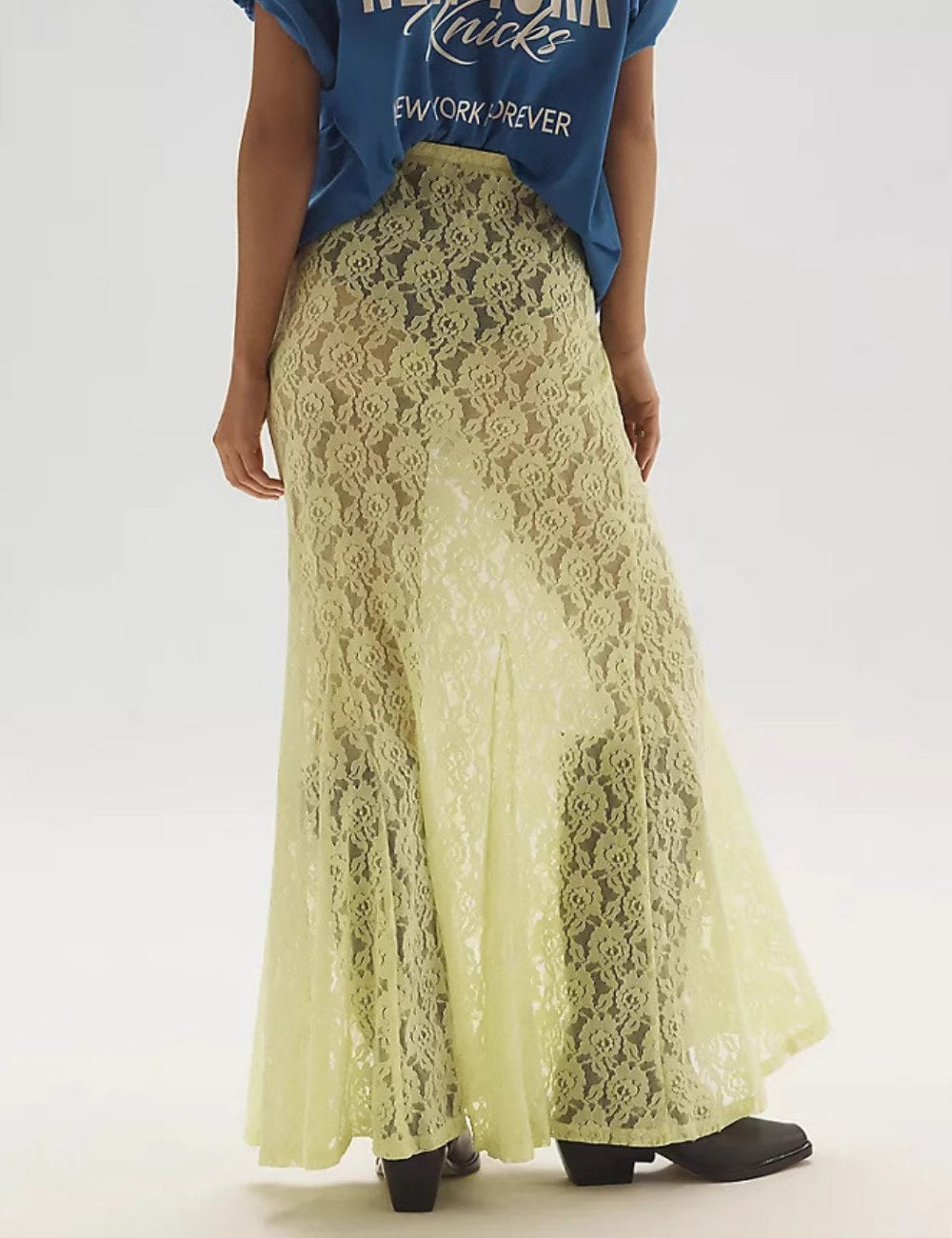 Lace Hollow Out Jacquard Irregular Skirts DP25C469