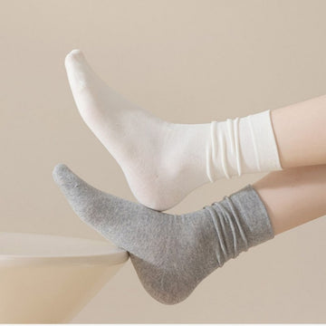 Solid Color Cotton Simple Socks DP25A424
