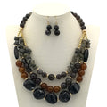 Boho Beaded Layered Necklace - DippedShop Wholesale - #3875