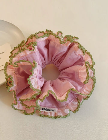 Color Block Voluminous Scrunchie - DippedShop Wholesale - #5971
