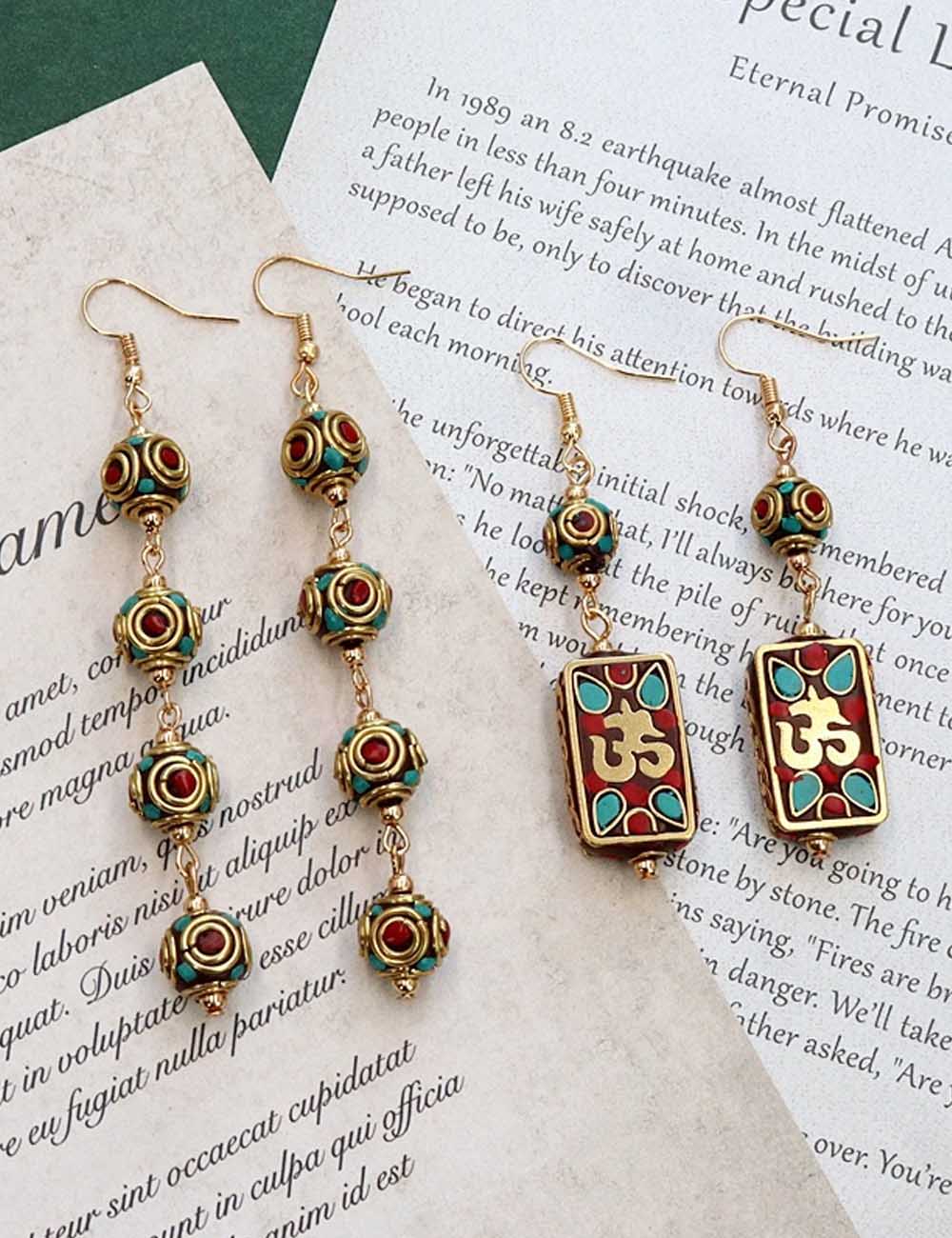 Bohemian Tassel Drop Earrings - DippedShop Wholesale - #4387