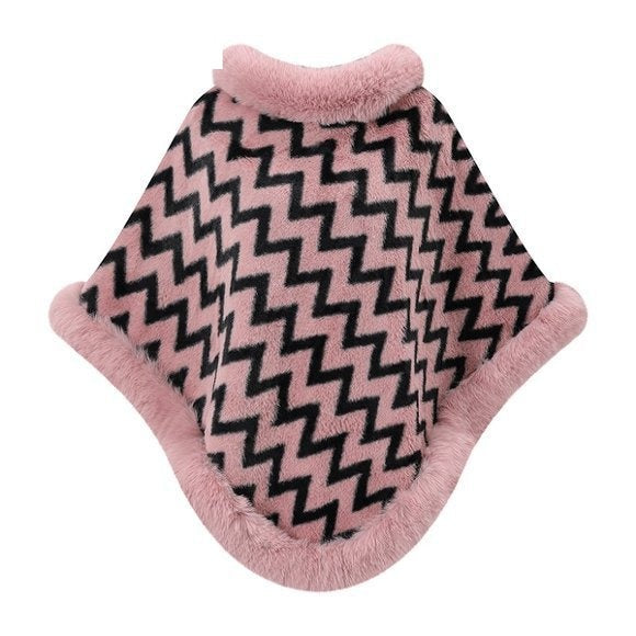 Faux Fur Poncho Cape - DippedShop Wholesale - #5171