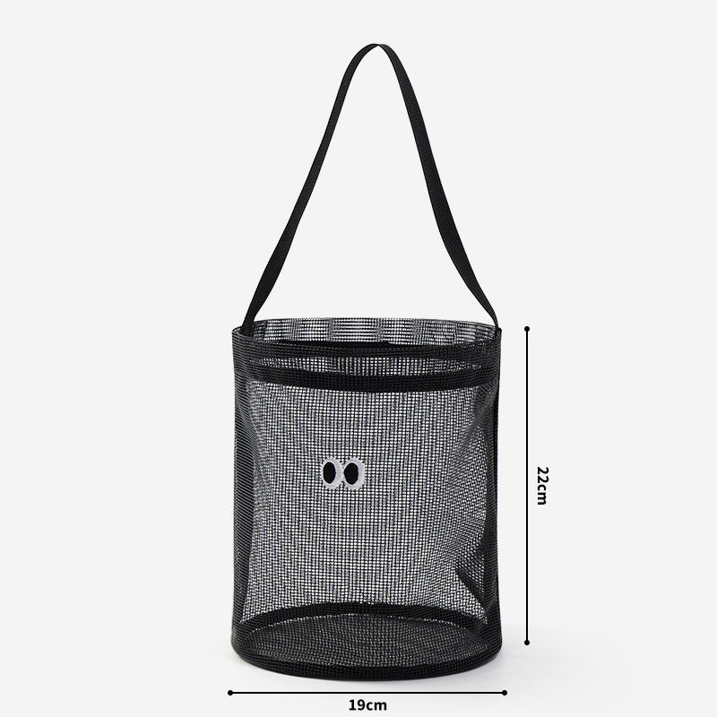 Cute Googly Eyes Mesh Beach Bucket Bag 8BW6BOB85T