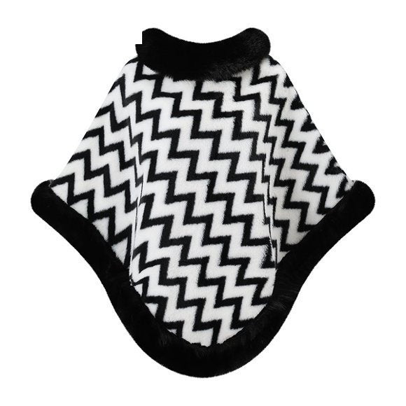 Faux Fur Poncho Cape - DippedShop Wholesale - #7939