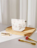 Cute Pink Floral Portable Cosmetic Bag MK2BW6W10BOB418