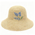 Handmade Flower Embroidery Straw Hat - DippedShop Wholesale - #1763