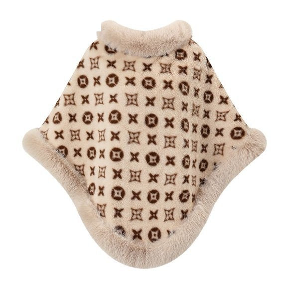 Faux Fur Poncho Cape - DippedShop Wholesale - #0707