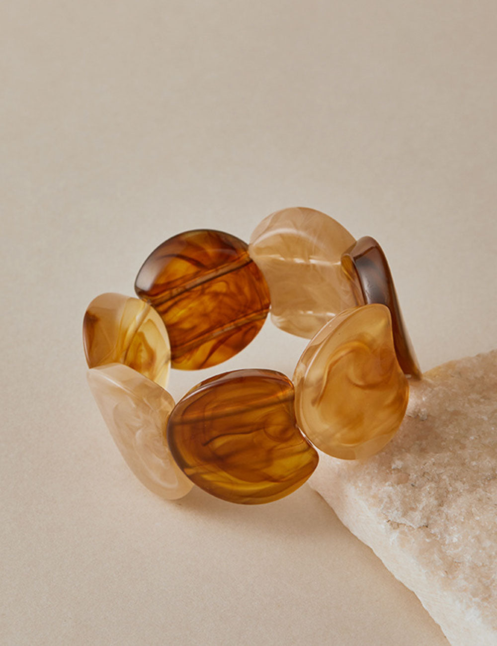 Trendy Irregular Texture Acrylic Bangle Bracelet DP25E767
