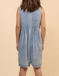 Sleeveless Denim Jumpsuit - DippedShop Wholesale - #2451