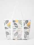 Trendy Mesh Leaf Print Multi-Pockets Storage Bag 8BW6BOB88T