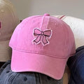 Cute Bow Knot Solid Color Baseball Cap MK2BW6W6HAT87