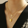 Gold Plated Geometric Pendant Necklace - DippedShop Wholesale - #0131