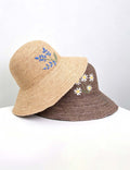 Handmade Flower Embroidery Straw Hat - DippedShop Wholesale - #8995