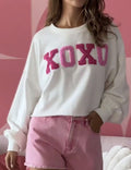 Heart Embroidery Sweatshirt - DippedShop Wholesale - #0947