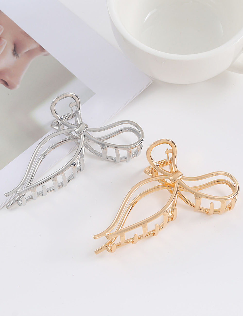 Hollow Out Metal Hair Claw - DippedShop Wholesale - #6915