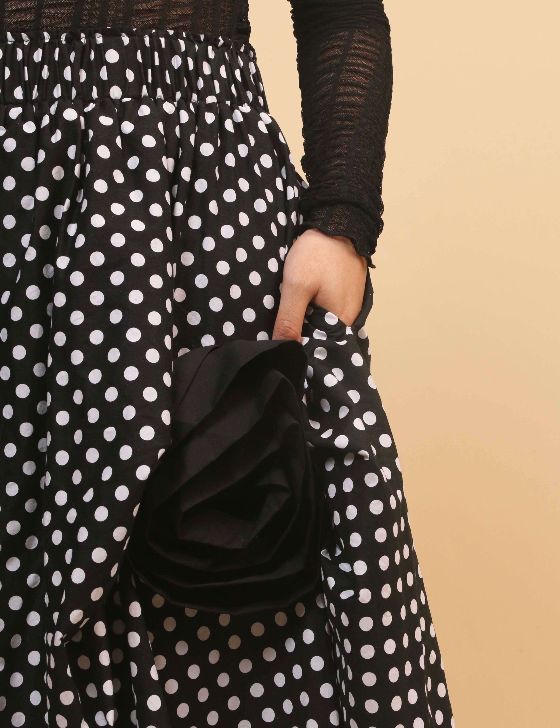 Irregular Hem Flower Midi Skirt - DippedShop Wholesale - #0819