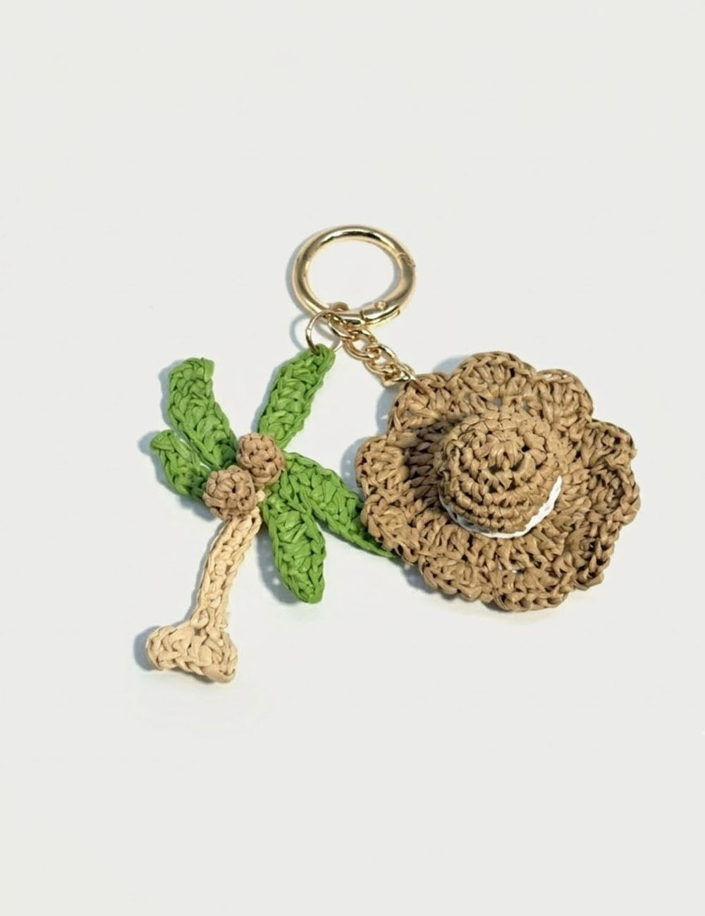 Handmade Raffia Palm Keychain - DippedShop Wholesale - #3779
