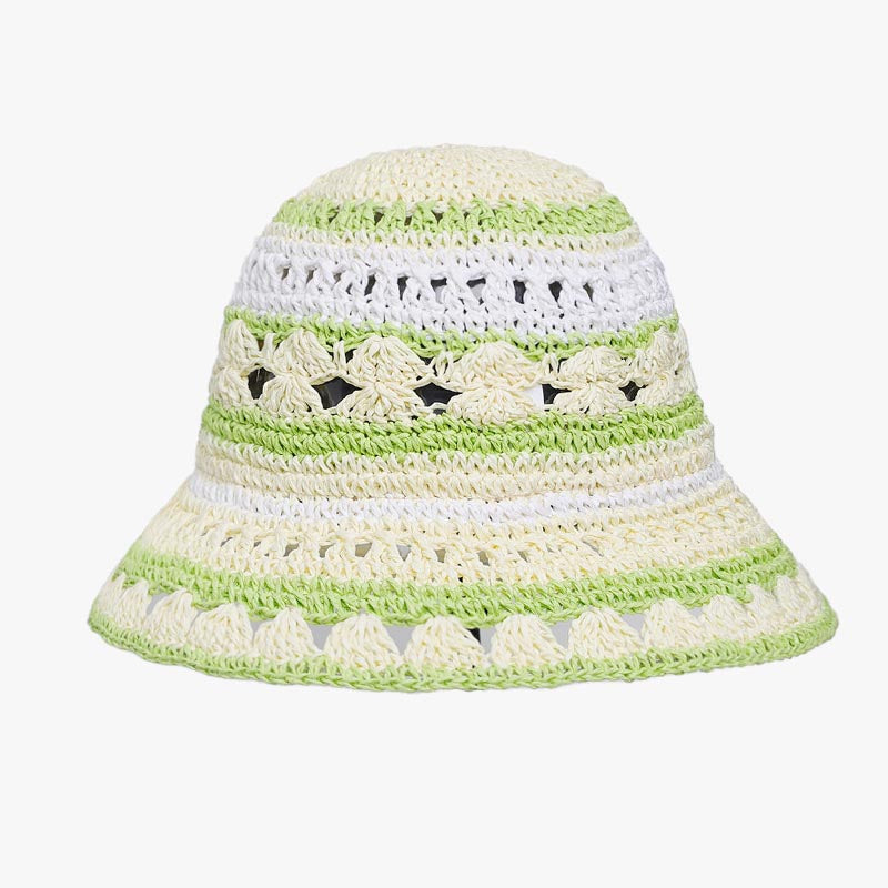 Color Block Striped Knit Hat - DippedShop Wholesale - #7651