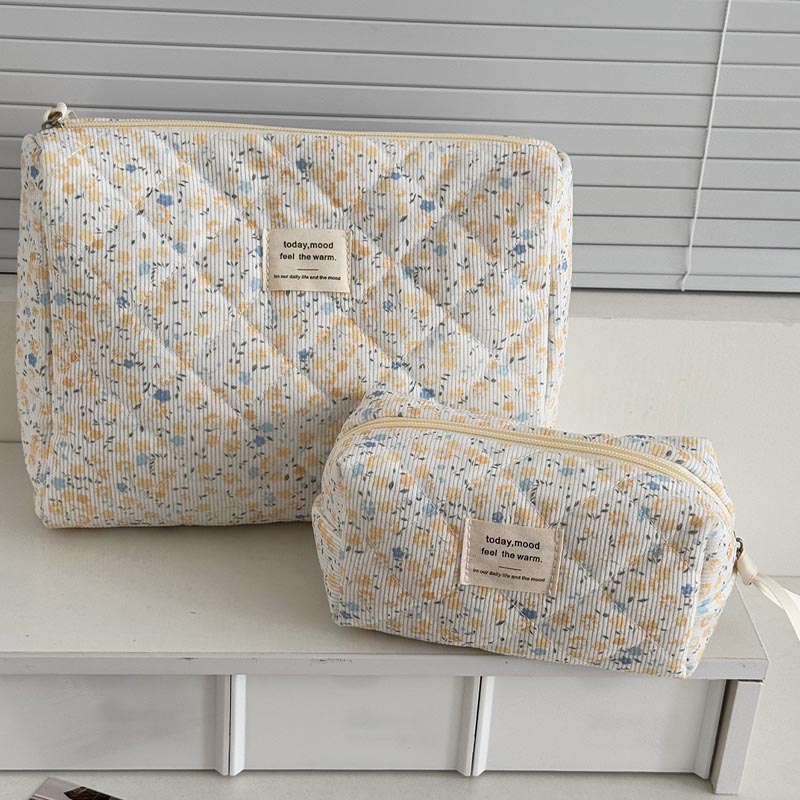 Floral Cosmetic Bag - DippedShop Wholesale - #7123