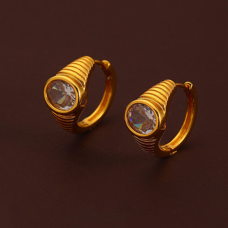 Gold Plated Hoop Earrings - DippedShop Wholesale - #2291