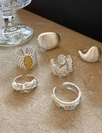 Trendy Silver Wide Open Band Ring DP25F761