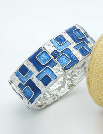 Stylish Color Block Enamel Bracelet DP25F827